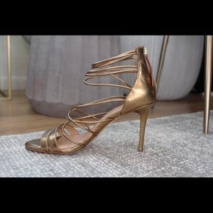 Halston Heritage Leather Gladiator Sandals